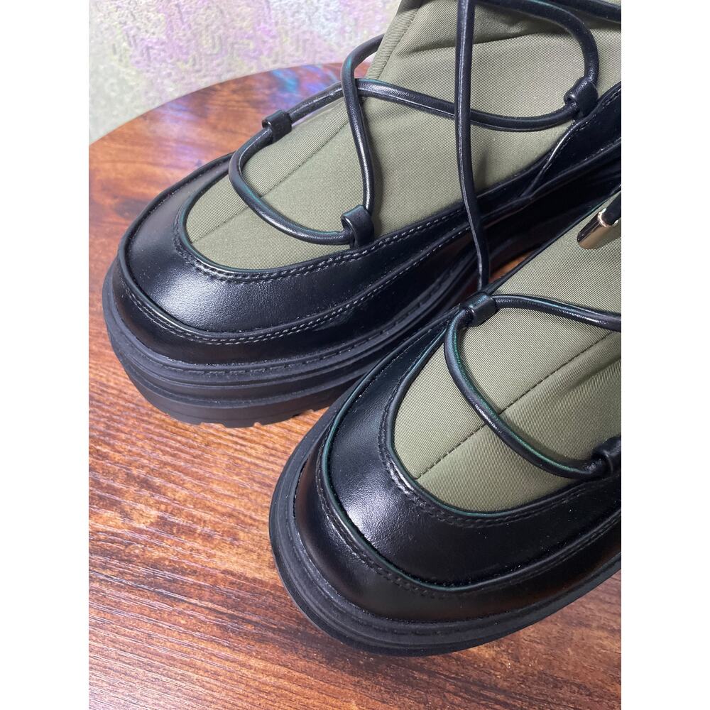 NEW ASOS DESIGN Albie Chunky Lug Sole Boots 39 8 Platform Lace-Up Cold Weather - Picture 5 of 13